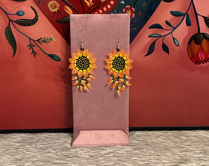Sunflower earrings