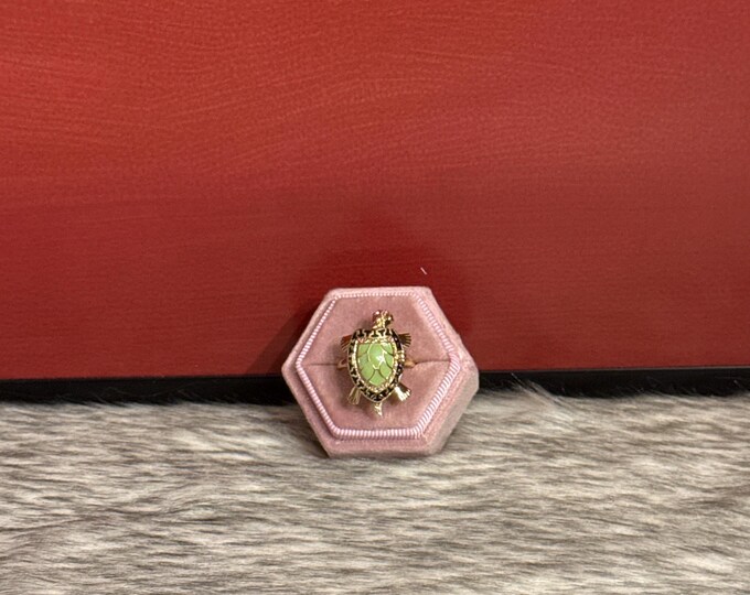 Turtle of Life ring, size 8, adjustable