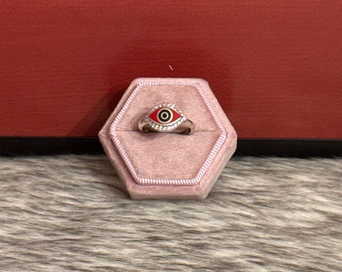 Eye ring in 925 silver, size 6.5