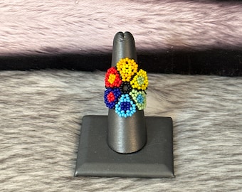 Huichol flower ring