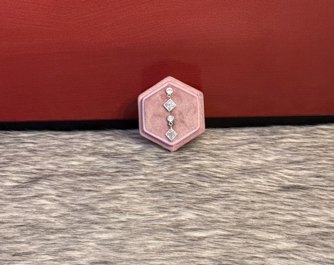 crystal sleeper earrings