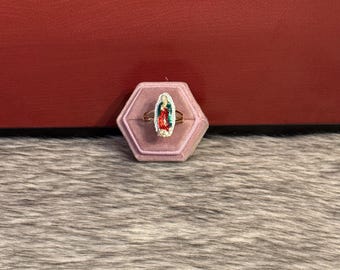 Virgin of Guadalupe ring, size 10