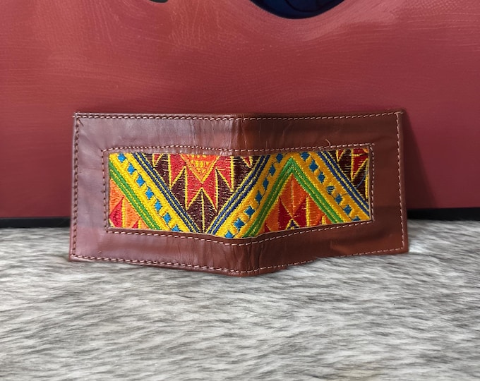 Handmade leather wallet for men