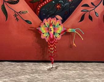 Handmade hummingbird hair clip