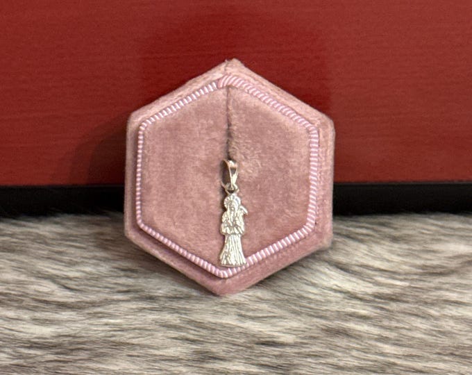 Small pendant of the Holy Death in 925 silver