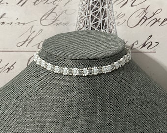Riviera choker with crystals