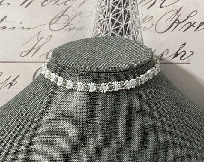Riviera choker with crystals