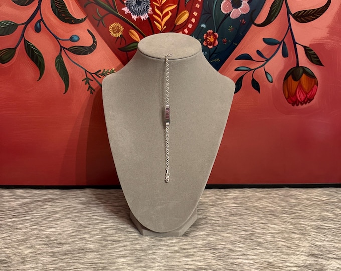 Heart link bracelet and 925 silver plate