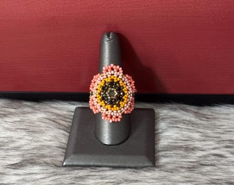 Huichol flower ring