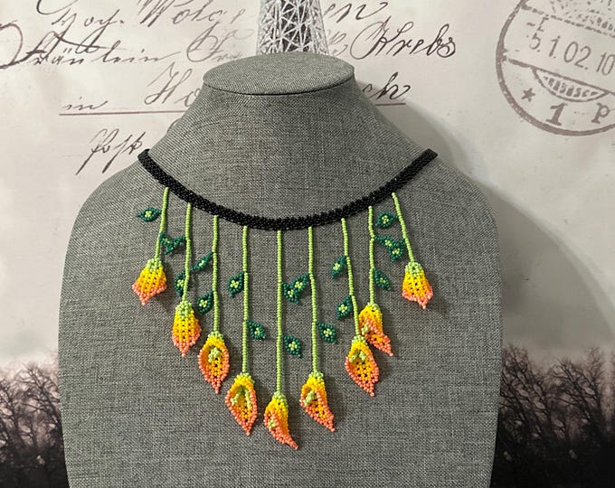 Alcatraz waterfall necklace and earrings