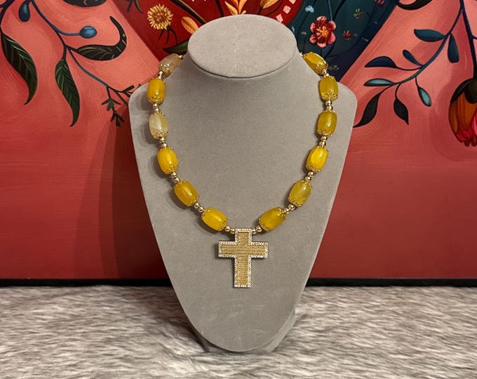 Our Father Agate Necklace