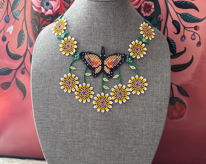 Mayahuel Butterfly necklace, earring, and bracelet set