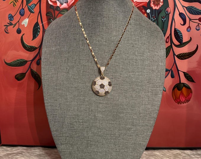 Chain with soccer ball pendant