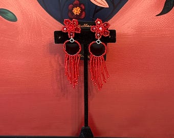 Handmade Broque Hoop Earrings