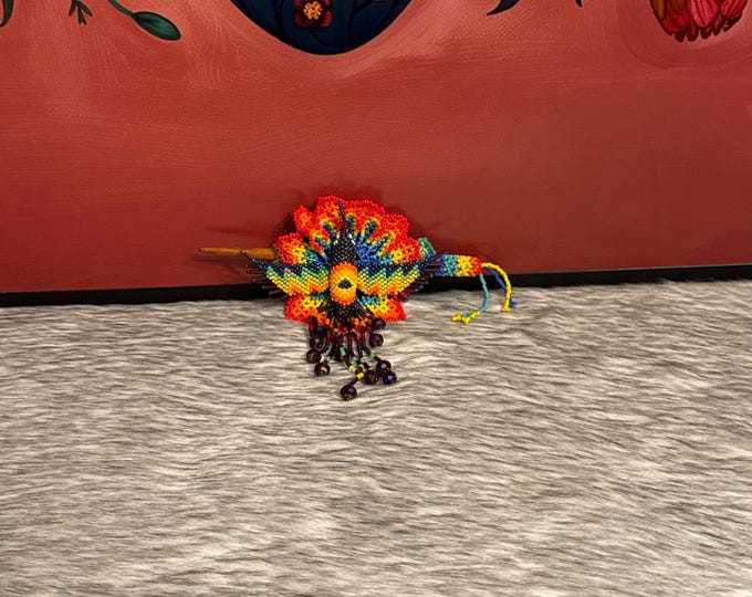 Handmade hummingbird hair clip