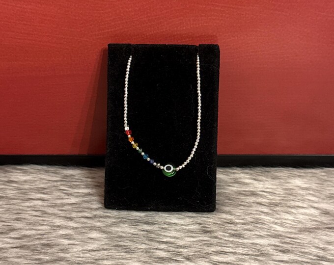 silver bracelets with the evil eye