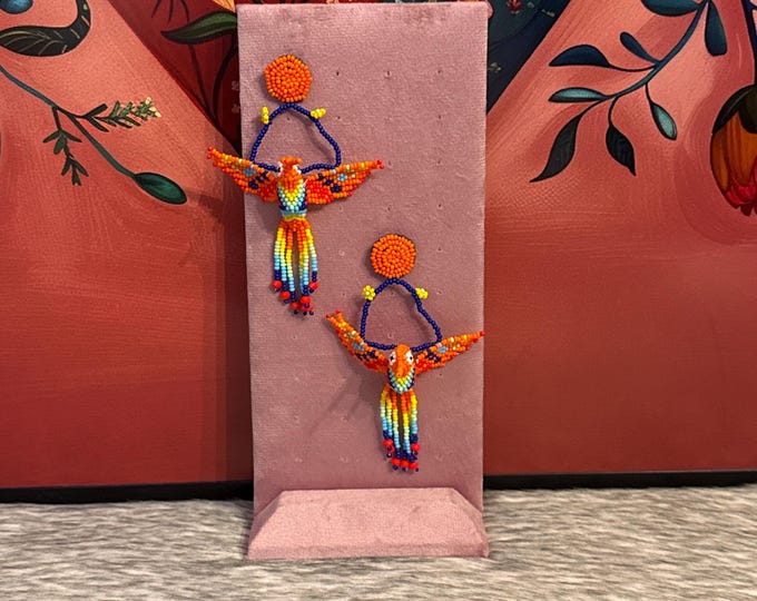 Handmade hummingbird stud earrings