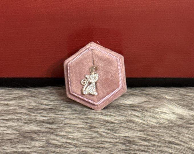Kitten pendant in 925 silver