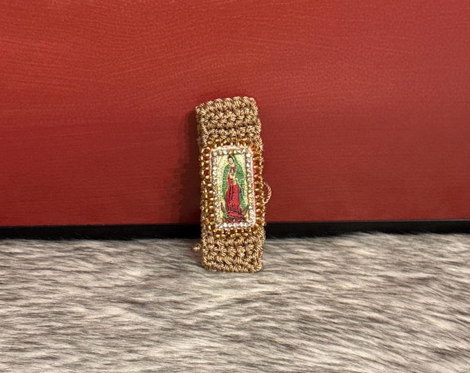 Macrame Bracelet Virgin of Guadalupe