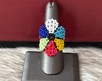Huichol flower ring