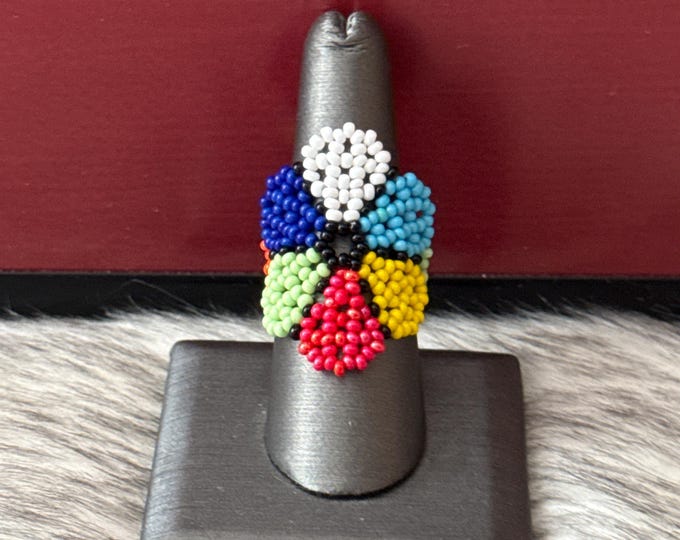 Huichol flower ring