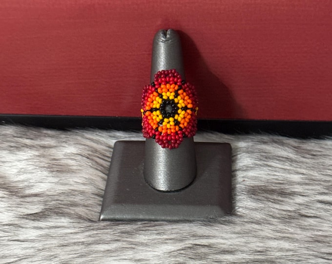 Huichol flower ring