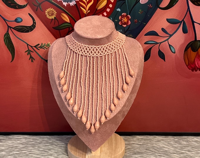 Crystal droplet necklace