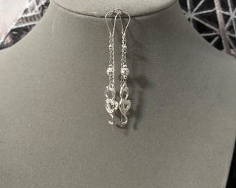 Kitten heart earrings