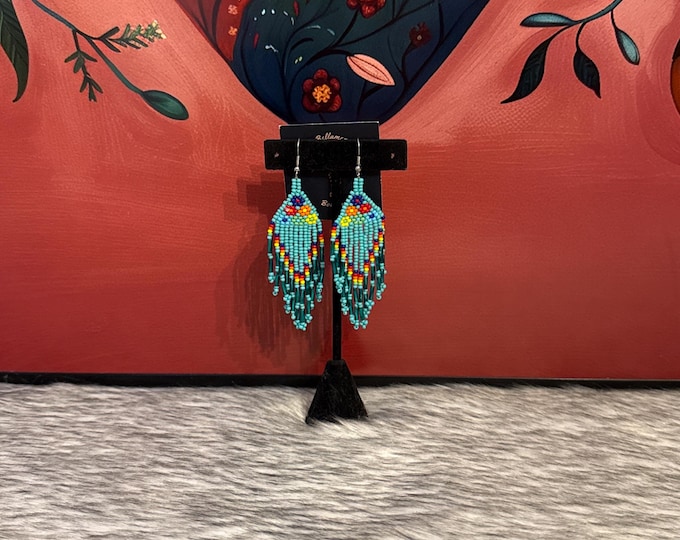 Bohemian flower earrings