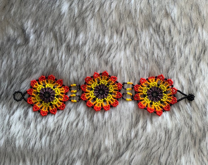 3 flower bracelet