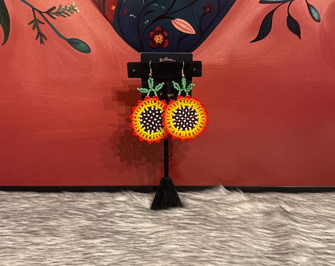 Basic Sunflower Earrings