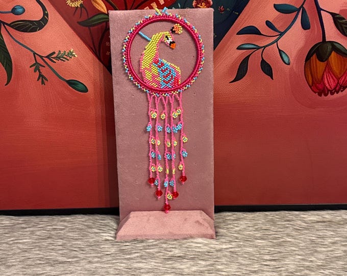 Peacock dreamcatcher