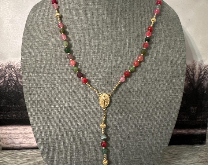 Natural Agate Rosary
