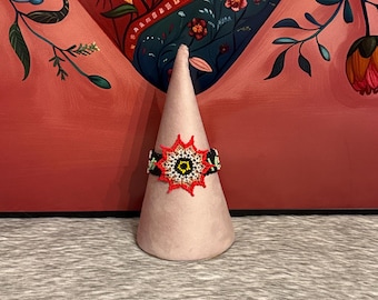 Handmade flower bracelet