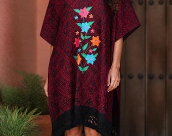 Mexican handcrafted poncho for women