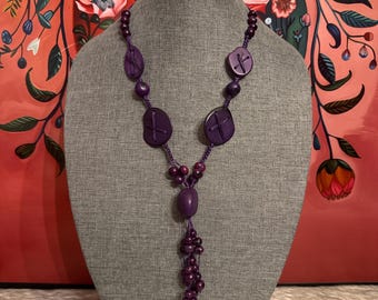 Eco-friendly necklace and earring set