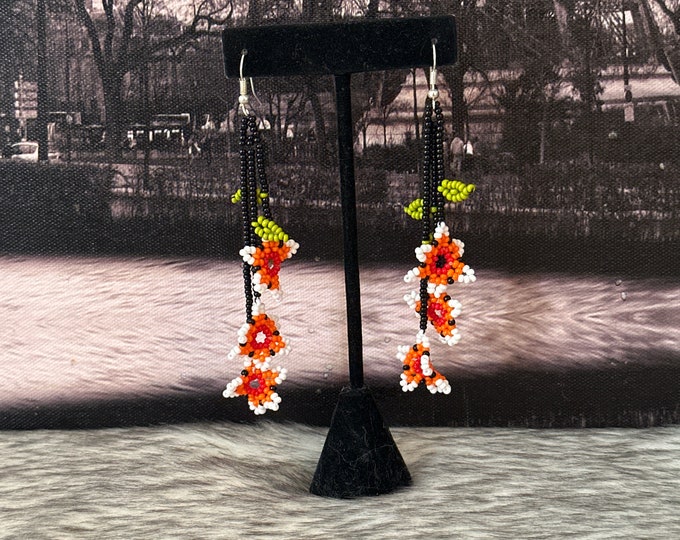 flower cascade earrings