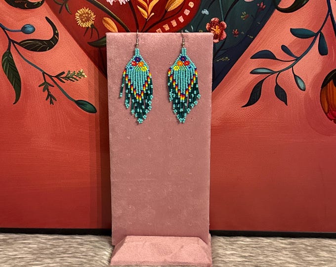 Bohemian flower earrings