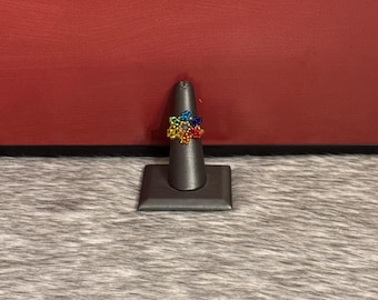 Anillo artesanal floresita