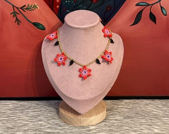 Huichol rainbow choker