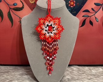 Crystal flower dreamcatcher