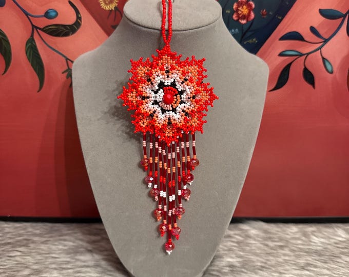 Crystal flower dreamcatcher