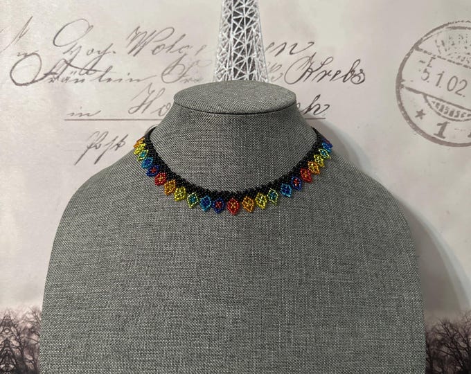 Handmade Rhombus Choker
