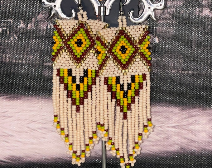 Aztec tribal earrings