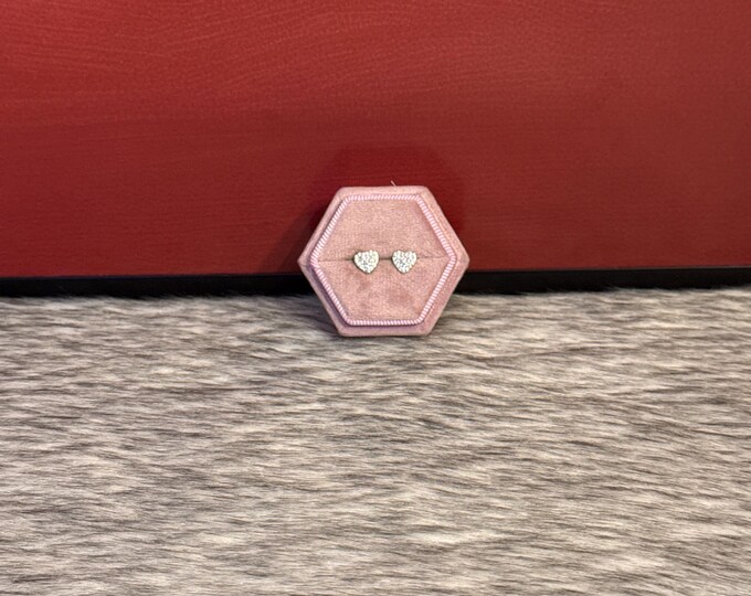 Heart earrings in 14k gold plated