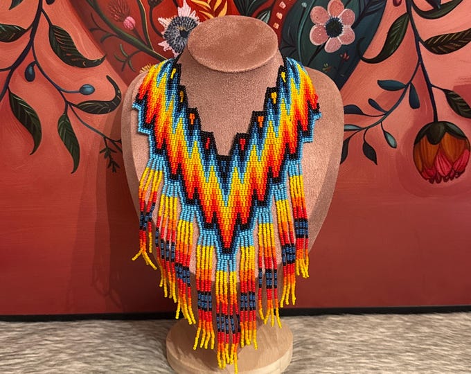 Nahua necklace, earrings and bracelet set