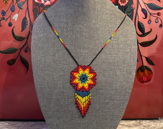 Large dreamcatcher necklace and earring set