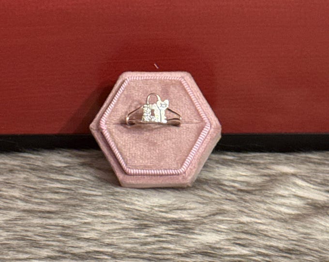 925 sterling silver padlock and key ring, sizes 9.5 and 10.5