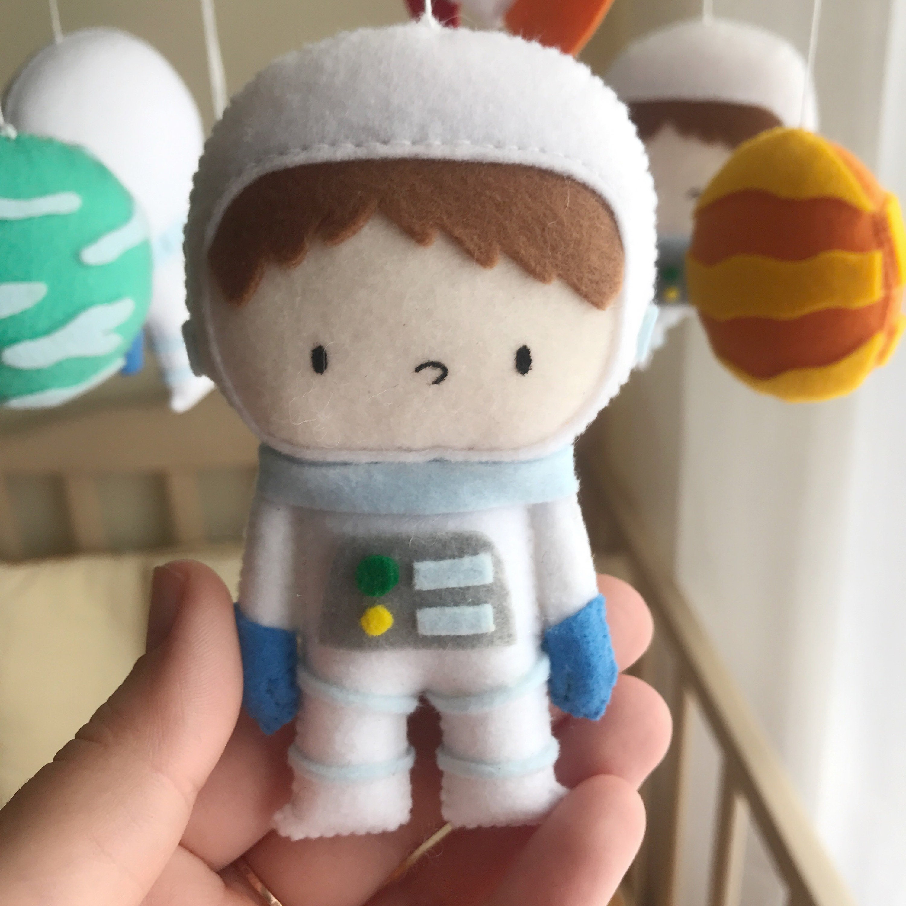 Space baby crib mobile with astronauts rockets and Etsy