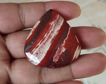 Natural Gemstone Snake Skin Jasper Round Cabochon Pendant Weight 60 Ct